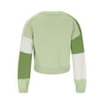 thumbnail image 3 of BiZtdJrK Cropped Cardigan for Women Color Block Long Sleeve Open Front Sweater Cardigans Fashion Knit Sweaters Outwear Green S, 3 of 5