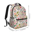 thumbnail image 2 of Gaeub Bunny Floral Ergonomic Lightweight Laptop Backpack - Multiple Pockets for School, Work, Travel, Outdoor Activities -One Size, 2 of 5