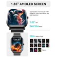 thumbnail image 4 of Reloj inteligente Haulvean para mujeres y hombres, rastreador de actividad física de 1.85 pulgadas, 4 of 7