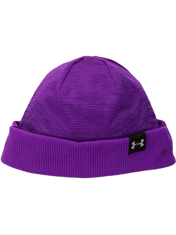 Girls Reactor Fleece Beanie One Size Purple Rave 959/Silver
