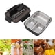 thumbnail image 5 of Fiambrera, Ligera, Compacta, Vajilla A Juego, Diseño Compartimental, Fiambrera Bento Para Viajes, Oficina, Picnic ANGGREK Negro, 5 of 8