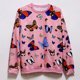 thumbnail image 2 of Moda mujer impresión casual manga larga o-cuello señoras sudadera tops Pompotops gfhjh9021, 2 of 3