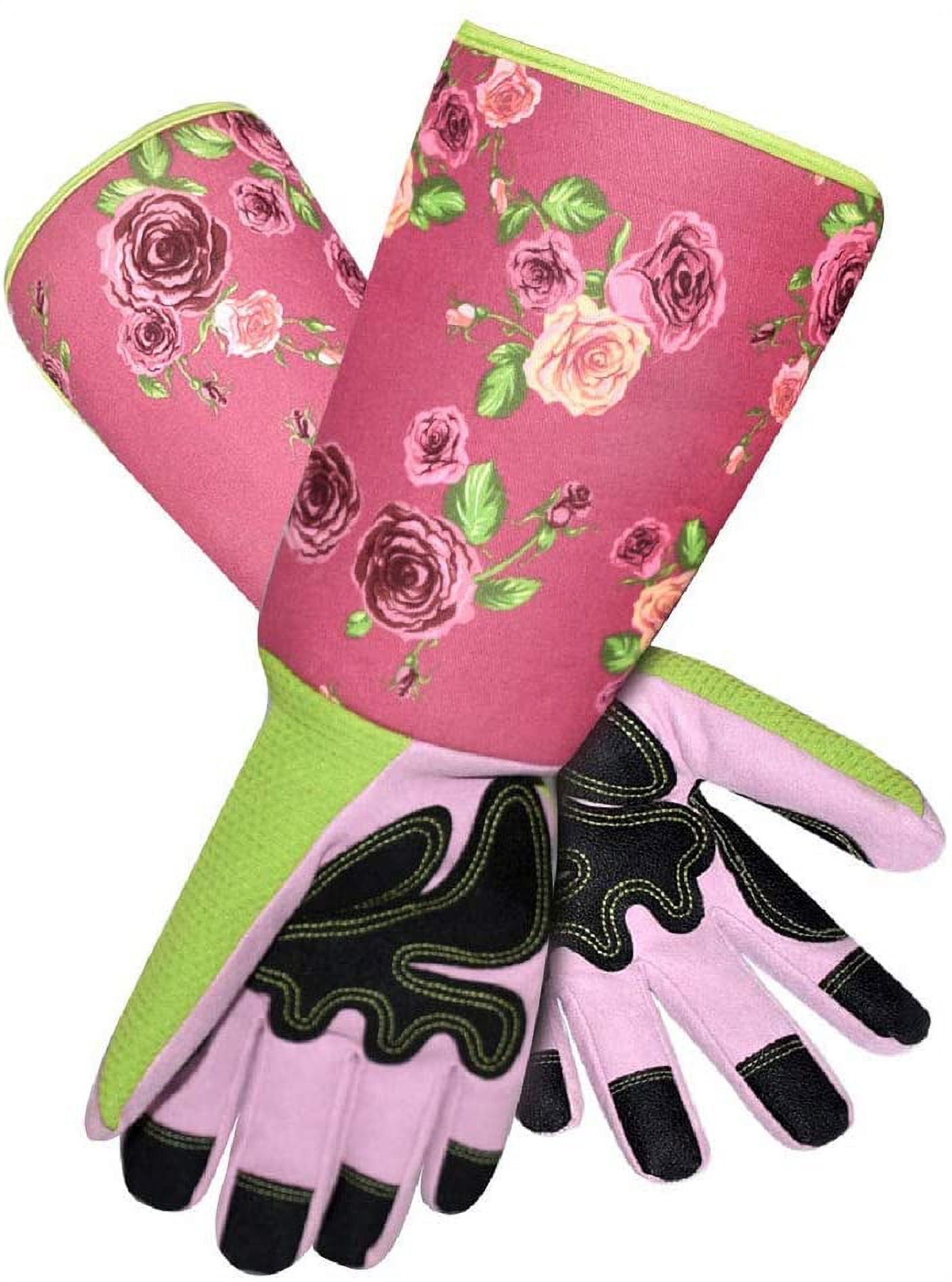 Kepooman Long Sleeve Pruning Thornproof Gardening Gloves for Gifts, Pink Kepooman Long Sleeve Pruning Thornproof Gardening Gloves for Gifts, Pink