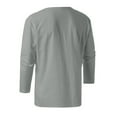 thumbnail image 3 of Haut Blouse Manches Décontractée Vintage Été T-Shirt Printemps Long pour Hommes, 3 of 3