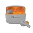 thumbnail image 1 of Audifonos in-ear Getttech GUE-T8PBL-GO Bluetooth USB C Microfono dual, tecnologia ENC, cancelación de ruido, Sonido Hi-Fi, Control tactil, Carga rápida, almohadillas 3 tamaños, Gris con anaranjado, 1 of 9