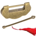 thumbnail image 2 of Cerradura Antigua De aleación De Zinc De Estilo Retro Con Borla, Adecuada Para Puerta, Gabinete, Bolso, Diseño Novedoso, Símbolo De Amor Eterno, 2 of 7