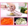 thumbnail image 2 of ADDHAT De Y Chopper Rosa Para Cortar Verduras Con Cuchillas Seguras, 2 of 8