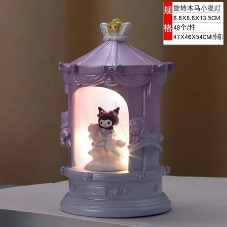 

Cartoon Sanrio Kuromi Cinnamoroll Doll Nightlight Creative Student Gift Ornaments Girls Desktop Decorations Birthday Girl Gift