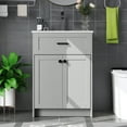 thumbnail image 2 of Costway Bathroom Vanity Unit with Basin Under Sink Bathroom Storage Cabinet Freestanding, 2 of 10