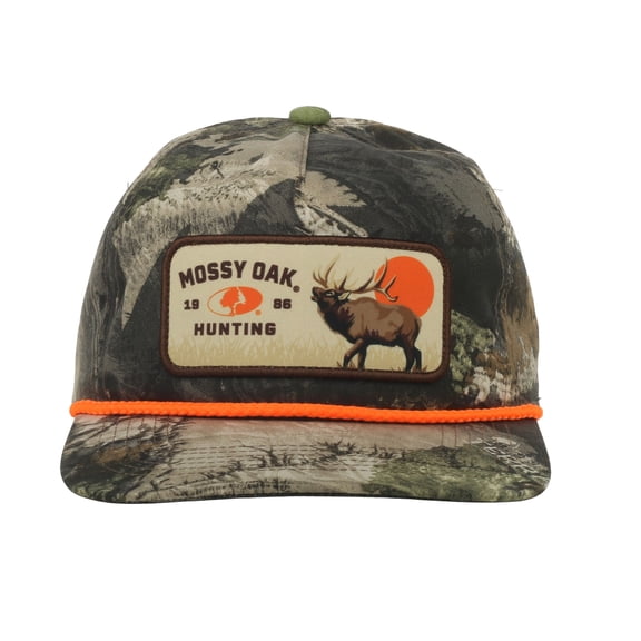 Mossy Oak® Terra Gila Elk Hunting Patch Cap – Unstructured Flat Bill Snapback, One Size