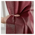 thumbnail image 4 of saney 2 Piece Semi Sheer Voile Window Curtain Drapes Grommet Panels for Bedroom, Living Room & (54 W x 72 L, Burgundy), 4 of 9