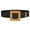 Black, variant on Belt Buckle Mens Belts Leather Women Elastic Woven Casual Summer Belt Stretch Skinny Belt With Wooden Buckle Leash Green One Size