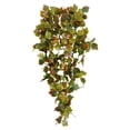 thumbnail image 1 of Oimcto Simulated 5-Forked Grape Leaf Wall Hanging Green,Maple Wall Hanging Rattan Christmas Artificial Plant Wedding Home Prop Decoration,Create a Warm and Comfortable Atmosphere,Essential Home Items, 1 of 6