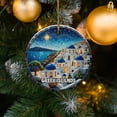 thumbnail image 4 of Greek Islands Ornament, Santorini Decor, Mediterranean Gift, Coastal Home Decor, Travel Souvenir, Greece Art Ornament, Unique Holiday Gift, 4 of 5