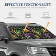 thumbnail image 4 of Fotbe Mardi Gras6 2-Piece Car Windshield Sun Shade | Sun Blocker for Car Windshield | Foldable Automotive Interior Accessories for Sun Protection-Medium, 4 of 6