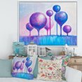 thumbnail image 2 of Designart 'Ornamental Colourful Trees I' Modern Framed Canvas Wall Art Print, 2 of 5