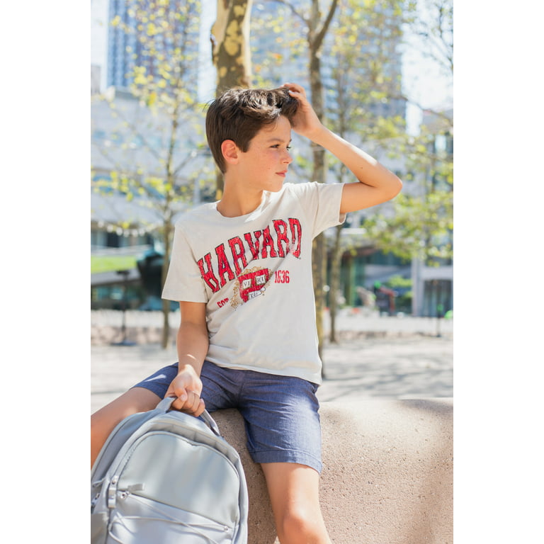 Harvard University Big Boys 2 Pack T-Shirts Little Kid to Big Kid