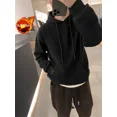 thumbnail image 3 of Sudadera con capucha para hombre, ropa de calle lisa, nueva sudadera, camisetas cálidas de invierno, sudadera con capucha holgada para hombre, oferta de bienvenida, sudadera sencilla de una pieza Emo, 3 of 5