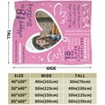 thumbnail image 5 of DAJU Custom Blanket Birthday Gift for Mother Personalized Blanket with Photos Birthday Gift for Grandma(60*80inch), 5 of 6