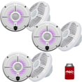 thumbnail image 1 of Sons Humides - Trois Paires de 6 Haut-Parleurs Coaxials RGB LED Recon XW-W 6.5 Pouces 60 Watts RMS avec Grilles Blanches XW, 1 of 4