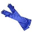 thumbnail image 3 of Guantes de Noche de Seda Sunnimix Largo 22 'Para Mujer Azul, 3 of 8