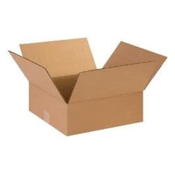 Flat Corrugated Boxes, 15" x 15" x 5" - 25 EACH PER BUNDLE [PRICE is per BUNDLE]