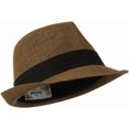 thumbnail image 4 of Kid's Paper Straw Black Band Fedora - Red OSFM, 4 of 5