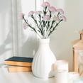 thumbnail image 2 of Meiiso 10 Head Carnation Artificial Pollen Edge (White Carnations, Fake Carnation Stems), 1PC Artificial Flowers Bouquet Decoration, Bridal Wedding Flower Real Latex Home Artificial Flowers, 2 of 6