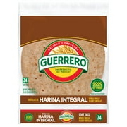 Guerrero Whole Wheat Flour Tortillas, Soft Taco Size, 24 Count
