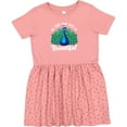 thumbnail image 3 of Inktastic Peacock Girls Toddler Dress, 3 of 5
