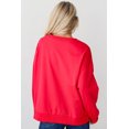 thumbnail image 3 of Women's Fiery Red Santa Baby Tinsel Graphic Oversize Sweatshirt | [ZhiHiMeRi] | (US 20-22)2XL, 3 of 12