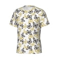 thumbnail image 5 of Vsdgher Golden Glitter Butterflies Print Men's Dry Fit Mesh Athletic Shirts Moisture Wicking Tennis T-Shirt Tops, 5 of 9