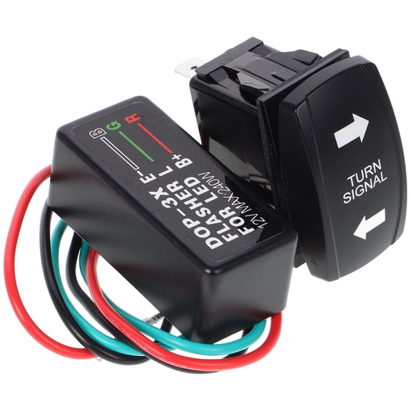 TABLZONE LED Blinker Lights for Golf Cart, Black ABS and Metal, Night Ride for UTV, 1 Set