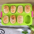 thumbnail image 4 of iPstyle Baguette Pan Hot Dog Molds Silicone French Bread Loaf Baking Mould Easy Clean Dishwasher Safe, 4 of 7