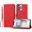 Red, variant on ELEHOLD Wallet Case for iPhone 11 Pro, Shockproof Leather Stand Case with Magnetic Clasp & Hand Strap,Red