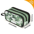 thumbnail image 4 of FORMRS Pencil Case with 3 Compartments Zipper Pouch, Elementary School Level and up, Army Green Camouflage Pattern, 4 of 8