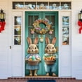 thumbnail image 4 of HongHeng Happy Easter Door Cover Bunny Banner Large Fabric Colorful Spring Welcome Decoration for Easter Party Photo Booth Background Favor Supplies, 35 x 70 Inches, 4 of 6