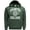 Bottle Green/ White, variant on Trinity College Dublin Crest Unisex Hoodie Front Pocket Irish Sweatshirt Bottle Green/ White
