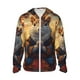 thumbnail image 1 of Fotbe Maple Leaf Meditating Squirrel Chaqueta con Protección Solar UPF 50+ para Hombre y Mujer, Camisa con Capucha y Bolsillos-Large, 1 of 7