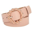thumbnail image 1 of Ceintures pour Femmes Mode Ceintures en Cuir Souple avec Boucle Anneau, 1 of 2