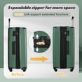 thumbnail image 3 of Set de equipaje Merax Expandable Lightweight Spinner ABS Green, 3 of 8