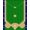 Green Blue Tan, Pattern 8, variant on ODIKA 8'x10' Washable Area Rug Baseball Field Sport Design With Crossed Bats Ball And Stitched Seam Accents for Dining Room, Large Office, Lounge, Non-Slip Chair-Friendly Mat