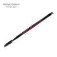 thumbnail image 1 of Zonghan Double Sided Eyebrow Flat Angled Brush Plastic Handle High Quality Pro Cosmetic Makeup Tool Purple Handle Black Tube, 1 of 10