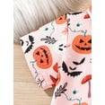thumbnail image 4 of Bagilaanoe Newborn Baby Boy Halloween Rompers Print Short Sleeve Bodysuits 3M 6M 9M 12M 18M Infant Casual One Piece Short Jumpsuit, 4 of 6