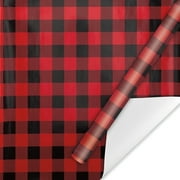 Current Buffalo Plaid Christmas Jumbo Rolled Gift Wrap - 1 Giant Roll, 23" x 32'