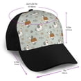 thumbnail image 2 of Yiaed Little Puppies Print Baseball Cap Dad Hat Polo Style Plain Blank Adjustable Size, 2 of 5