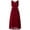 Burgundy, variant on Junior Girls V Neck Bowknot Hollow Back Bridesmaid Pageant Prom Wedding Long Maxi Dress Lavender 8