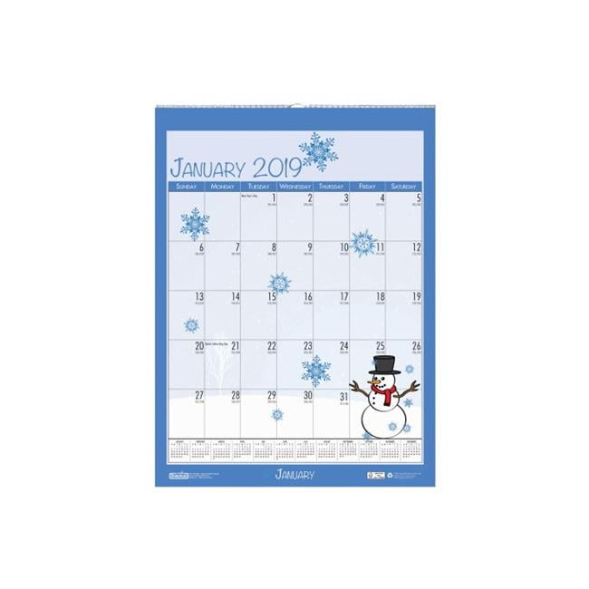 12 x 16.5 Inches Seasonal House Of Doolittle 2021 Monthly Wall Calendar HOD339-21 December January