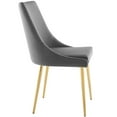 thumbnail image 4 of Modway Discern 19" Upholstered Performance Velvet Dining Chair in Gray, 4 of 8