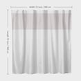 thumbnail image 5 of Waffle Weave Shower Curtain - Luxury Hotel Style Fabric - Long Waterproof Curtain for Bathroom - Includes Washable Snap-in Cloth Liner, Transparent Window & 12 Hooks - 72x72 inches - (White), 5 of 6
